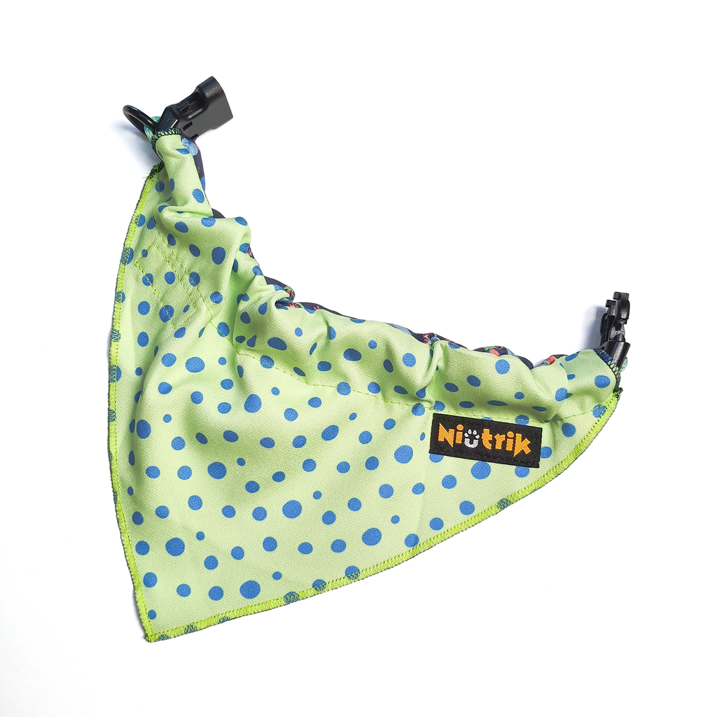 Lenço Slide-On O Saltitão | Design Reversível Padrão de Sapos