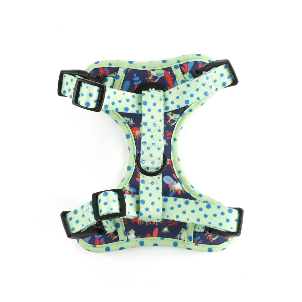 Peitoral Reversível O Saltitão | Design com Padrão de Sapos