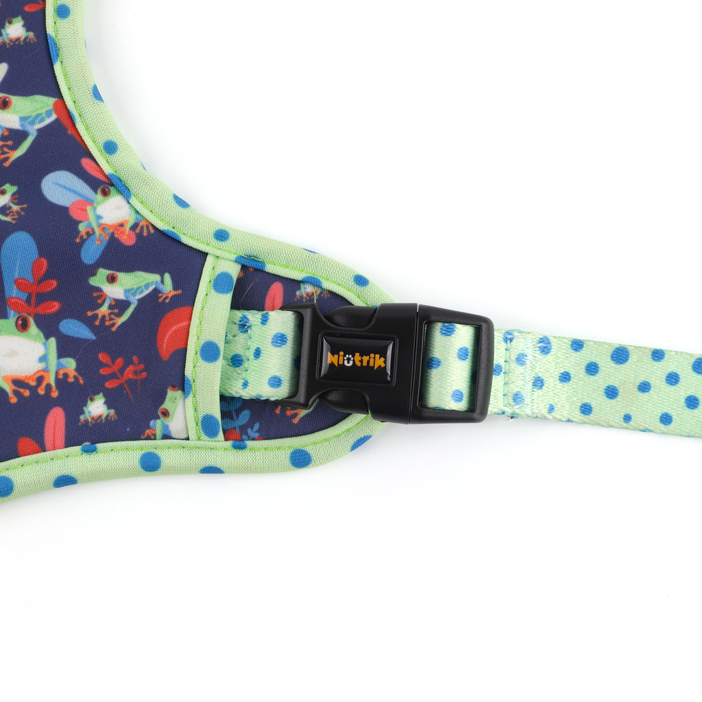 Peitoral Reversível O Saltitão | Design com Padrão de Sapos