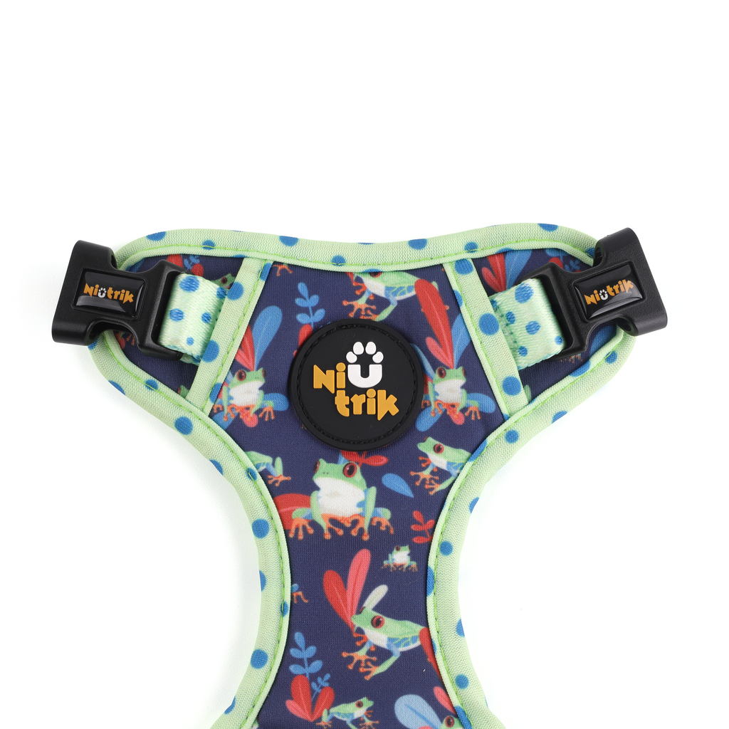 Peitoral Reversível O Saltitão | Design com Padrão de Sapos