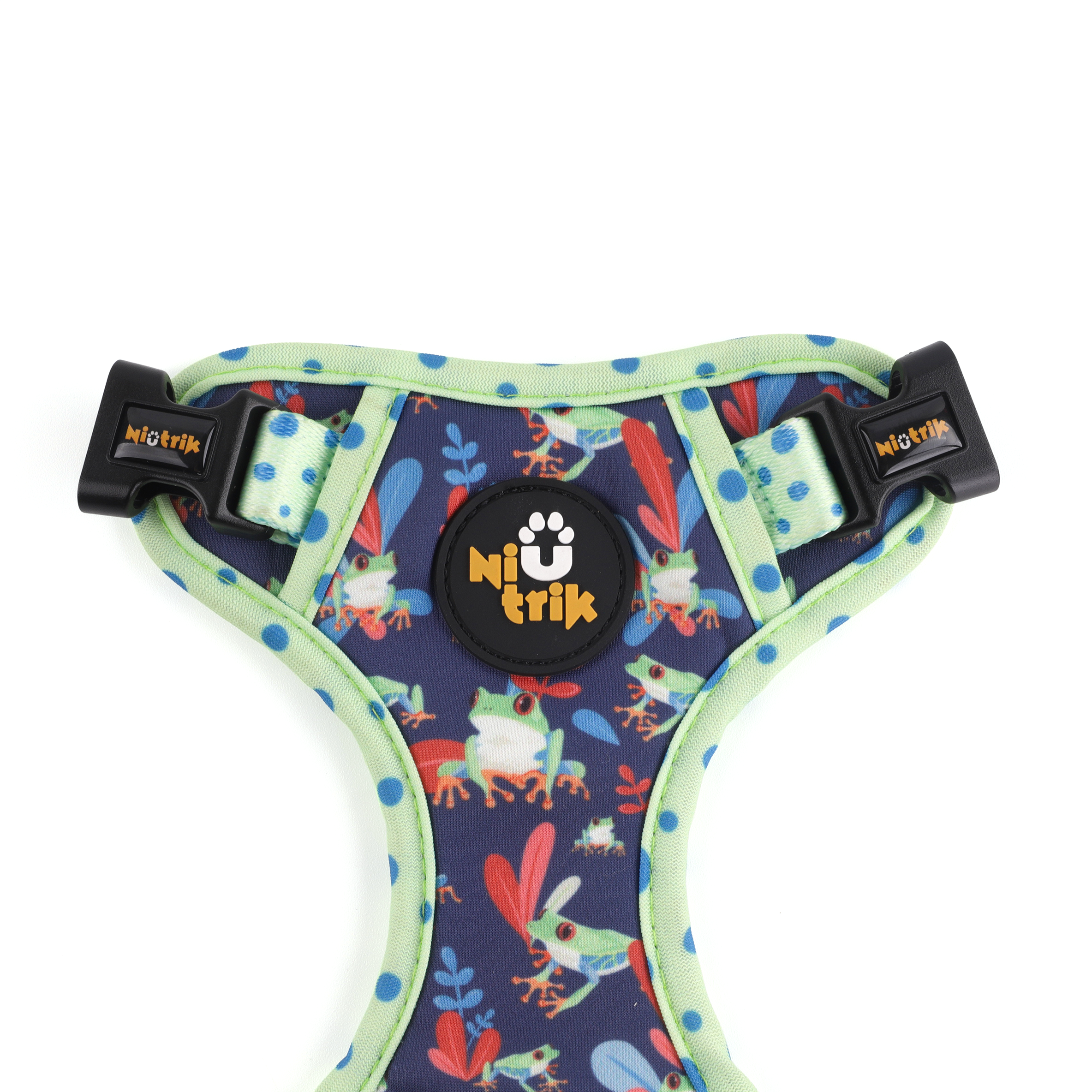 Peitoral Reversível O Saltitão | Design com Padrão de Sapos