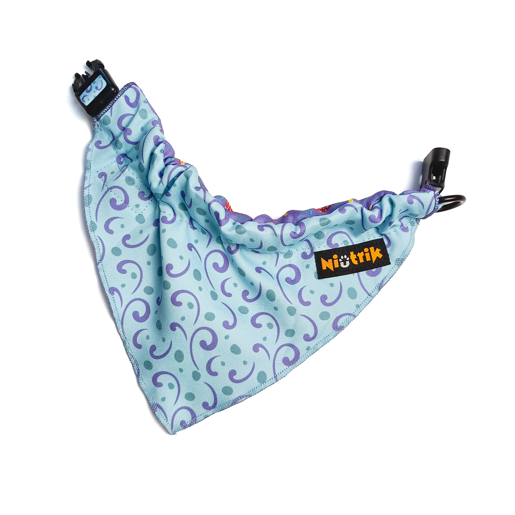 Lenço Slide-On O Explorador | Design Reversível Cogumelos